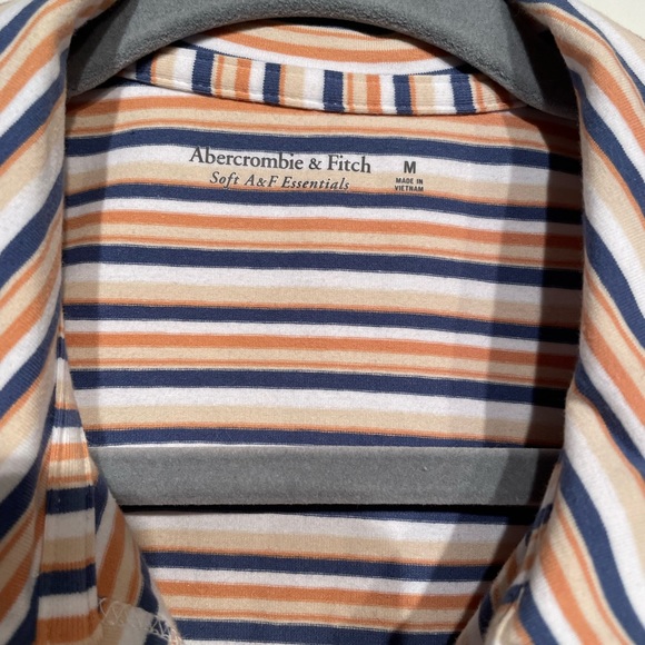 NWT ABERCROMBIE & FITCH Multi-Stripe Essential Polo Tank - Picture 3 of 8
